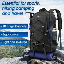 Hiking Backpack Camping Backpacks With Shoe Compartment & Wet Pocket Lightweight Travel Daypack For Men Women Hiking Bag For Outdoor Sport Climbing Camping Touring