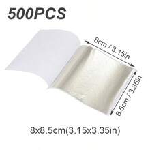 100/500pcs Imitation Gold Foil Paper Leaf Gilding Painting DIY Furniture Decoration Craft Paper, For Festive Scene Decoration,Resin Crafts,Furniture Lines, Ceiling, Jewelry Making Gold-Plated Decoration