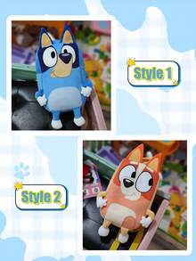 Bluey حقيبة ظهر مطبوع عليها رسوم كرتونية من مسلسل "بلوي"، حقيبة قماشية للطلاب، حقيبة مدرسية خفيفة الوزن، حقيبة ظهر، حقيبة مدرسية كرتونية كبيرة السعة، حقيبة مدرسية خفيفة للاستخدام اليومي. مناسبة كهدية صغيرة لمناسبات الهالوين وعيد الشكر والكريسماس وتجمعات العائلة والأصدقاء