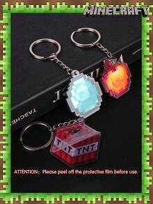 Minecraft Minecraft 12 buc Minecraft licențiat oficial My World Items Breloc acrilic Totem cu stras nemuritor Târnăcop și cristal de capăt și alte brelocuri Chei Rucsac Decorațiuni Cele mai bune cadouri Accesorii auto Talisman geantă Rucsac pentru școală Drăguț Goth Y2K