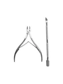 3 Packs Cuticle Cutter Cuticle Nippers Pointed Blade Cuticle Trimmer Stainless Steel Nail Clippers Manicure Tool - Silver - View 8