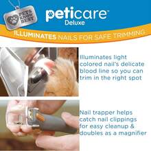 LED Light Pet Nail Clipper- Great For Trimming Cats & Dogs Nails & Claws, 5X Magnification That Doubles As A Nail Trapper, Quick-Clip, Steel Blades - trái cam - Xem 5