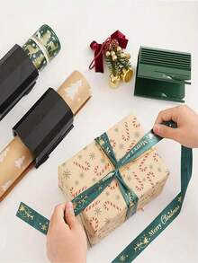 1PC/2pcs Wrapping Paper Cutter Valentine's Day Gift Wrapping Paper Cutter Paper Cutter Slider Tool Set Valentine's Day Gift Packing Wrapping Cutting Supplies For Crafting Birthday Gifts Wrap Rolls