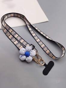 尼龙手机挂绳通用斜挎肩带颈绳时尚蝴蝶爱心防丢失挂绳礼物送给母亲、家人、朋友、生日、节日手机挂饰、手机链 - 頸繩 - 查看 17