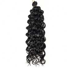 Păr croșetat Ocean Wave 18/24 inch 6 pachete păr croșetat cu onduleuri adânci păr sintetic creț împletit croșetat