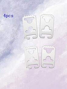 4/10 Stücke Edelstahl Schnürsenkel Schnallen ohne Binden - Unsichtbare japanische Stil Metall Accessoires, einfach zu befestigen, geeignet für alle Schuhtypen, Schuh Accessoires