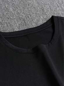 200g Camiseta de Algodón 100% Puro para Hombre Talla Grande con Citas Sarcásticas - Cuello Redondo, Estilo Casual, Tejido de Punto, Ajuste Holgado, Uso en Todas las Estaciones, Ligeramente Elástica, Diseño de Letras, Adulto - Camiseta Deportiva de Moda - Blanco - Ver 7