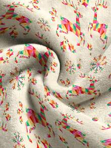 1 pieza Manta de franela para todas las estaciones, ropa de cama, manta suave y gruesa con patrón de Papá Noel, copos de nieve y renos, ideal para sofá, siesta en la oficina, decoración de habitación, viajes y camping, adecuada para sala de estar, dormitorio, temporada de regreso a clases, regalos navideños, decoración navideña