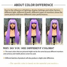 Red Long Straight Synthetic Wig With Bangs, Women's Cosplay Wig, Heat Resistant, Suitable For Halloween And Cosplay Parties - Multicolor - View 8