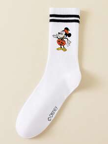 Disney 5/1 Pair Pumpkin Halloween Villain Character New Year Gift Socks, Cartoon Christmas New Year Animation Socks For Men And Women, Interesting Character Socks