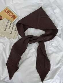 1 件女士连帽围巾拉法帽，针织披肩颈部保暖，适合冬季，适合日常穿着秋季装饰