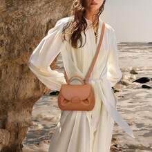 Borse a tracolla alla moda per donna - Borsa a tracolla con manico superiore in pelle di vacchetta patchwork con fossette, borsa a tracolla da donna, borsa a tracolla in similpelle di lusso firmata