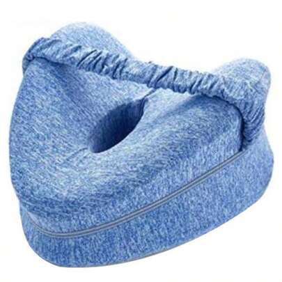 Travesseiro de correção de quadril para quem dorme de lado, travesseiro de espuma viscoelástica com alças ajustáveis, alivia a ciática e a dor lombar, travesseiro de suporte para a coluna, adequado para uso doméstico, em viagens e noturno