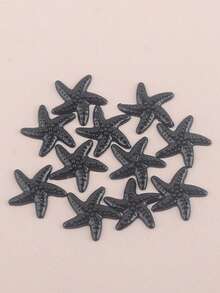 10 (Random Colors) Pcs Mixed Color Resin Starfish Rhinestone Flat Back Mini Stars, Suitable For DIY Crafts, Wedding Decoration, Nail Art And Scrapbooking - Multicolor - View 11