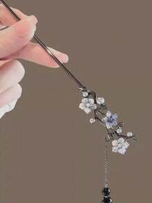 1 Kẹp tóc hình bướm phong cách cổ điển, Phụ kiện tóc thiết kế độc đáo kiểu Trung Hoa dành cho nữ, Tóc nối búi, Ghim cài tóc - Kẹp tóc bướm đôi - Xem 4