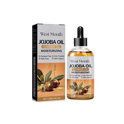 120ml Jojoba Carrier Oil - 100% Pure Organic Cold-Pressed For Aromatherapy & Skin Nourishing | Chemical-Free Moisturizer With Relaxing Scent, Suitable For All Skin Types & Diffuser Use