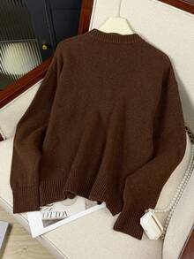 EAVA Women's Sweater Coat Retro Slouchy Commuter Loose Knitted Cardigan Suitable For Autumn And Winter, Streetwear Women, Old Money Style Women