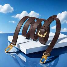 Verstellbarer Schultergurt für Geldbörse, Shopper, Reisetasche, Handtasche, Umhängetasche, Ersatz verstellbarer Gurt für Taschen, modisches Accessoire für Frauen - Kaffeebraun - Übersicht 3