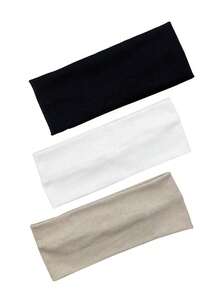 1/4pcs Fabric Multi-Color Elastic Headband, Stylish And Versatile For Women Gym Hair Band Turban Headband Sweatband, School Stuff, College, Headbands Fall Winter Hair Accessories For Women For Vacation Outfits Woman Elegant Scarf Women Bandana Soft Headwrap - Multicolor - View 14