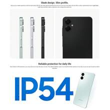 Samsung Galaxy A06 4G，5000万像素摄像头，Android 14操作系统，侧边指纹识别，5000mAh电池，不含充电器