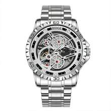 Men's Fully Automatic Mechanical Watch, Luxury Sports Stainless Steel Hollow Out Mechanical, You Men's Watch, Fashionable Clock
