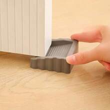 1pcs Creative Windproof Door Stopper, Rubber Matte Surface Door Wedge, Safety Door Blocker, Home Safety Accessories, Anti-Collision, Easy To Install, Interior Decoration Components