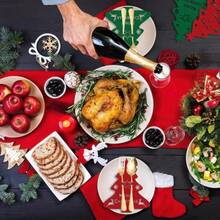 Portacubiertos de árbol de Navidad de fieltro, bolsas de cubiertos de fieltro para decoraciones de mesa navideña, suministros para fiestas de Navidad, vajilla de Año Nuevo, decorar el árbol de Navidad, mesa de comedor, escaleras, paredes, chimenea, paredes, adecuado para fiestas de Navidad, celebraciones, cenas de boda, duchas, cumpleaños, recepciones, eventos temáticos, regalos o decoración rústica