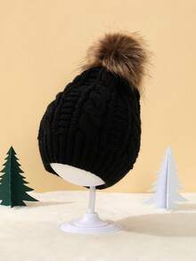 1pc Stylish And Cozy Kids Knit Hats, Premium Quality Children's Hats, Adorable And Comfortable Infant Knit Caps, Versatile Kids - 1PC - View 6