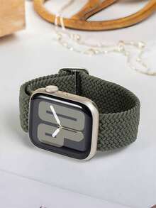 1 件男女款尼龙环表带兼容 表带兼容 42 毫米 38 毫米 40 毫米 41 毫米 44 毫米 45 毫米 46 毫米 49 毫米时尚智能手表替换表带适用于系列 Ultra2 Ultra SE2 SE 11 10 9 8 7 6 5 4 3 2 1 适合女性作为返校学生的礼物