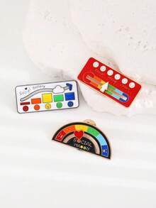 Fashionable Versatile Mood  Expression Badge For Men & Women, Suitable For Daily Wear On Backpacks & Clothes (Random Color) - WM240603 - View 13