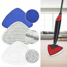 1/2/3pcs New Microfiber Replacement Pads, Multi-Color, Suitable For O-Cedar/ 100 Mops, High Absorbency, Strong Dust Removal, Machine Washable And Reusable, Suitable For Kitchen Floor Tile Cleaning Supplies. Back To School, Halloween, Christmas