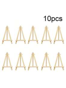 1/2/5/10/20 Pack Mini Canvases With Easel Sets For Painting Small Art Stretched Canvases Panels Pack With Wood Display Easel Art Canvases Small Canvases For Painting Party Craft For Birthday Parties Back To School Valentine's Day Gift - Nhiều màu - Xem 15
