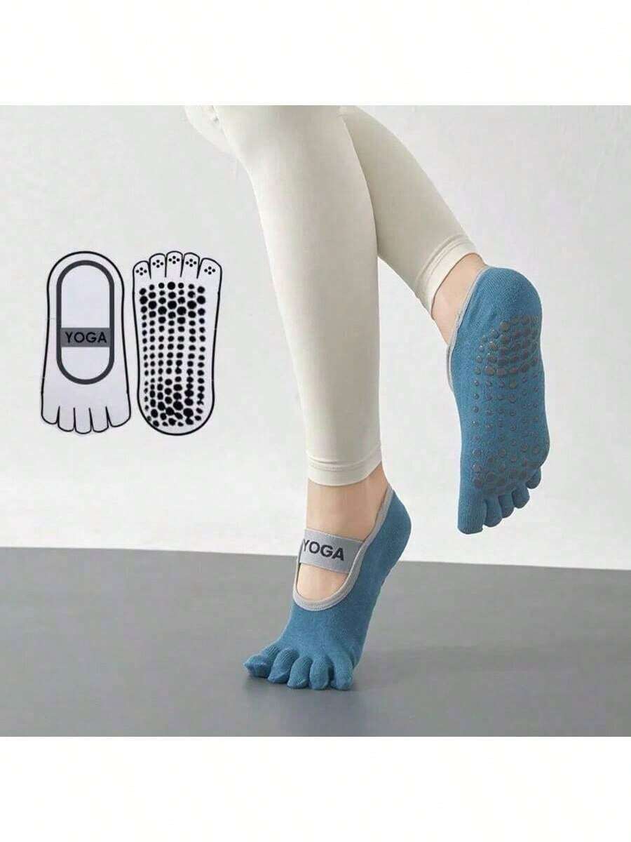 Pilates/Yoga Professional Five-Toe Socks For Women, Non-Slip Suitable For Pilates, Matrix Jumping, Fitness, Summer