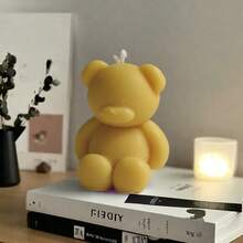 Nến thơm hình gấu bông mini dễ thương 30/9/1, thủ công, 3 kích cỡ: 17g, 55g, 104g, cháy lâu 4-8 giờ, thích hợp cho phòng khách, bàn ăn, trang trí nhà cửa, tiệc ngày lễ, giáng sinh, trang trí tiệc chào đón em bé, nến để giữ nến - Nhiều màu - Xem 18