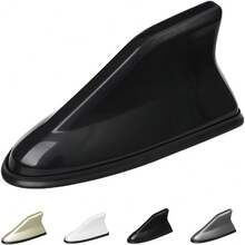 Shark Fin Car Antenna With ABS Top Cover - Easy Install, Multi-Color Options (Black/White/Red/Blue) For Enhanced Vehicle Communication & Style, Durable Weather-Resistant Design, Vehicle Antenna, Sleek Antenna, Highquality Antenna, Antenna For Car, Car Enthusiasts, Modern Vehicle Accessory, Sturdy Construction, Road Trip Essentials - 黑色 - 查看 1