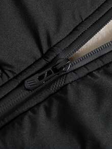 Men's Warm Hooded Winter Jacket With Pockets, Zip-Up Windbreaker, Comfortable Fabric, Suitable For Casual, Outdoor, Travel, Office, Running, Fitness