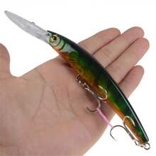 6pcs Premium 17cm/24g Soft Swimbait Lure With Long Tongue, Suitable For Catching Large Trout, Carp And Other Fish Types, Sinking Minnow Bait With Rattle And Blood Groove Hook, Suitable For Deep Water Fishing - Multicolor - View 12