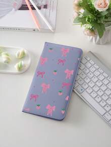 Cherry Bow Car Registration And Insurance Holder, PU Leather Glove Box Organizer,Car Registration And Insurance Holder, Auto Truck Document Wallet Travel Essentials Travel School Back To School School Supplies Holiday Holiday Essentials Vacation Accessories Passport Passport Cover Passport Holder,Ideal Gift For Car, Truck, Motorcycle And Trailer Owners, Also Great As A Christmas, New Year Gift