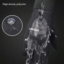 1pc Men's Winter Outdoor Thermal Gloves With Touchscreen Fingertips - Polyester Insulated Water-Resistant Cold Weather Gear For Sports Cycling Skiing Hiking Driving, Vibrant Orange Adjustable Fit Hand Washable, Perfect Gift For Him Dad Husband On Christmas Valentine's Day, Durable Material Sports Accessories Winter Essentials - Multicolor - View 8