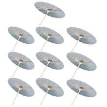 1pc/6pcs/10pcs High Quality Western/European Style Wedding Decoration Parasol, Customizable White Paper Umbrella, Bridal Parasol, Wedding Decor, Creative Gift, Birthday Gift - For Wedding Favors, Japanese/Chinese Style Umbrellas, DIY Wedding & Party Decoration Paper Umbrellas - White - View 14