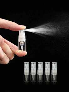 5pcs Refillable Perfume Spray Bottles, 2/5ml Travel Size Leak-Proof Mini Perfume Atomizer, Suitable For Wallet, Handbag, Travel Essential - Clear - View 2