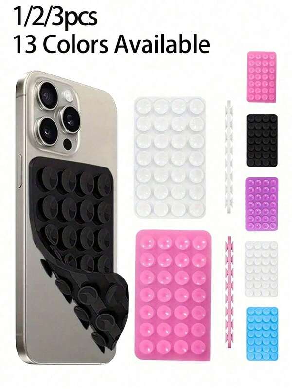 1pc Double Sided Suction Cup Phone Holder, Silicone Suction Cup Phone Case Adhesive Phone Grip Hands Free Phone Grip Silicone Phone Holder For Phone Accessories, Phone Cases, Octobuddy, Holiday Essentials, Sticky Phone Grip, I Phone Case, Phone Stand, Phone Stand, Desk Accessories, Sticky Phone Grip, Phone Accessories, Phone Grip, Octo Buddy.