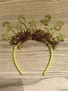 1pc 2026 Christmas Headbands, Creative Headpieces For Christmas Party, Photo Props, Christmas DecorationsChristmas New Year's Eve Party Hair Hoop Hair Accessories Suitable For Christmas New Year Party Gathering Wear - Multicolor - View 10