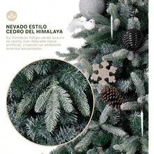ESQUIMAL Árbol de Navidad Escarchado Frondoso Pino Navideño con Nieve Verde Nevado 220 cm - VerdeNevado - Ver 3