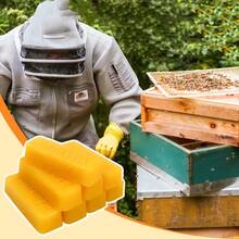 4/8 块黄色纯蜂蜡块，高品质，无需电源，适用于蜡烛制作、DIY 工艺品、手工护肤品 - 黃色 - 查看 4