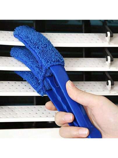 1 pezzo Spazzola per la pulizia delle bocchette dell'aria condizionata, pulitore per veneziane, spazzola rimovibile e lavabile per la rimozione della polvere per uso domestico