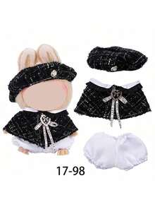 Clothes For Labubu,  Fried Shrimp Xiaochun Ye Starbuck 17cm Doll Outfit Set, Suitable For 1st And 2nd And 3rd Generation , Spring/Summer Collection, Birthday/Easter/Christmas Gift, Holiday Present (Only Clothes) - Multicolor - View 4