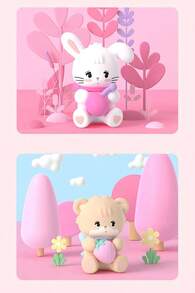 Mikko Dream Launch Series Blind Box Decor - Cute Cat, Dog & Rabbit Anime Figurines | Desktop Ornament & Cartoon Gift (Random Style Shipped) - Multicolor - View 4