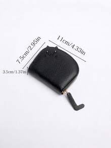 1 ví đựng tiền xu hình mèo cá nhân hóa, ví đựng tiền xu khắc tên theo yêu cầu, ví da cá nhân hóa, ví nữ, ví dễ thương, ví nhỏ gọn, ví chất liệu PU, túi có khóa kéo, quà tặng cho người yêu mèo, ví đựng thẻ, ví nữ cá nhân hóa. - Nhiều màu - Xem 2