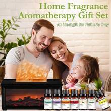 SULVGO 2025新款壁炉火焰造型空气净化加湿器，7色精油香薰机带定时器，超声波香薰机，适用于家庭、卧室、办公室、瑜伽室 - 彩色 - 查看 11